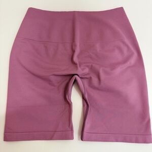 Pavoi Seamless Sculpting Compression HighWaisted Scrunch Butt Biker Shorts PinkM